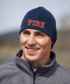 Blue Toque with FIRE embroidered in front