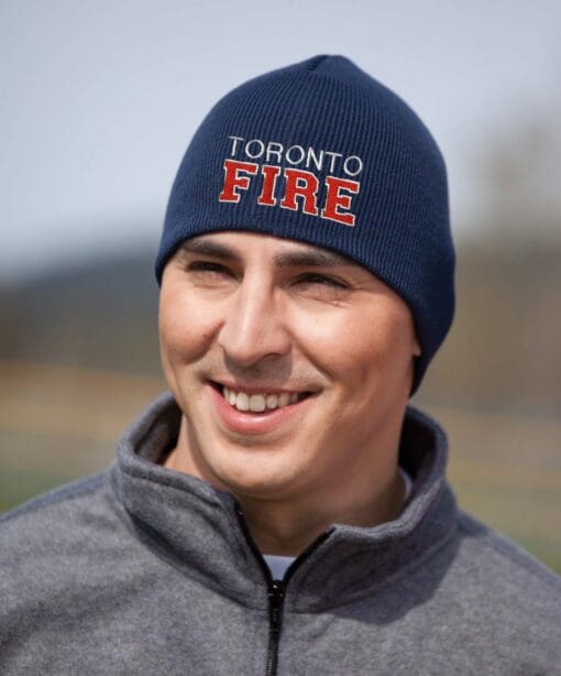 Blue Toque with TORONTO FIRE embroidered in front
