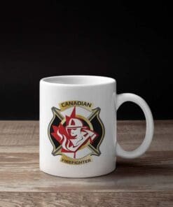Canadian Firefighter Coffee Mug Mock Up