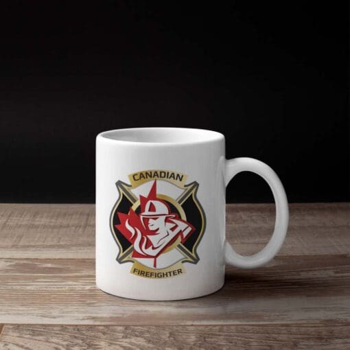 Canadian Firefighter Coffee Mug Mock Up