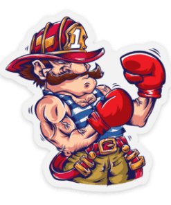 Firefighter Captain Sticker
