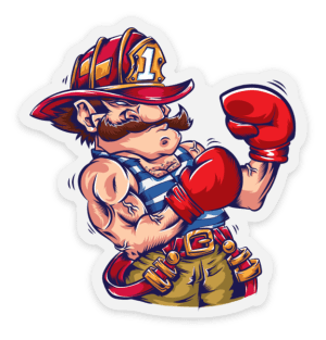 Firefighter Captain Sticker