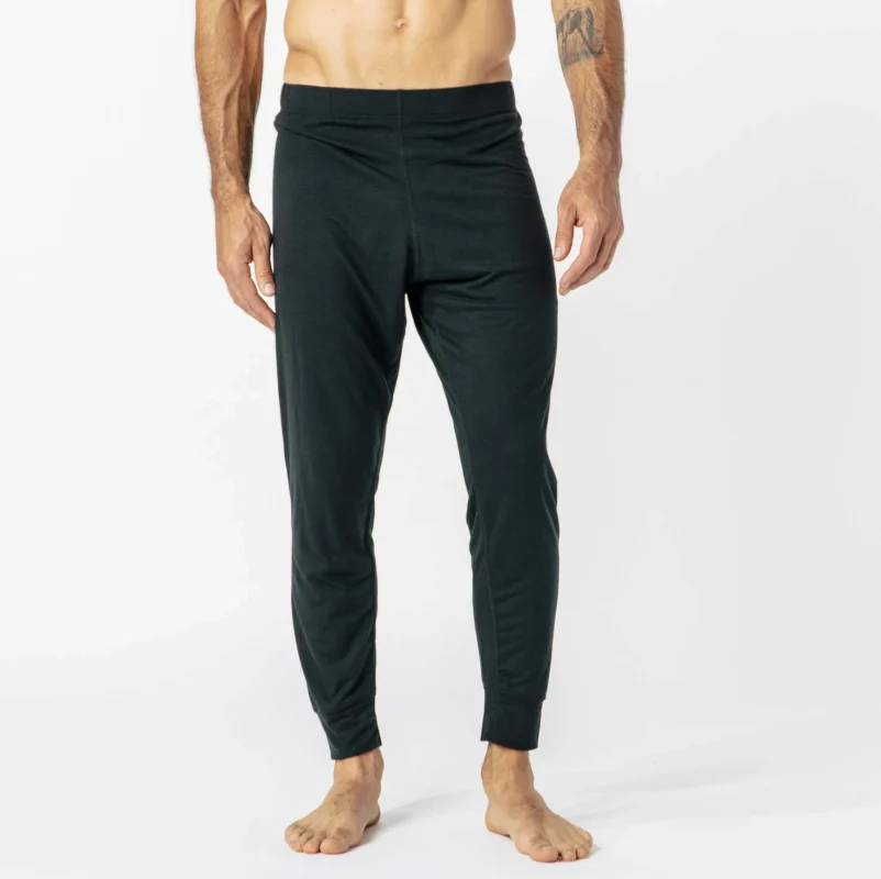Black Lightweight Performance Long John Thermal Underwear – Grunt Force